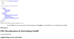 Desktop Screenshot of ims-engineering.de