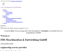 Tablet Screenshot of ims-engineering.de